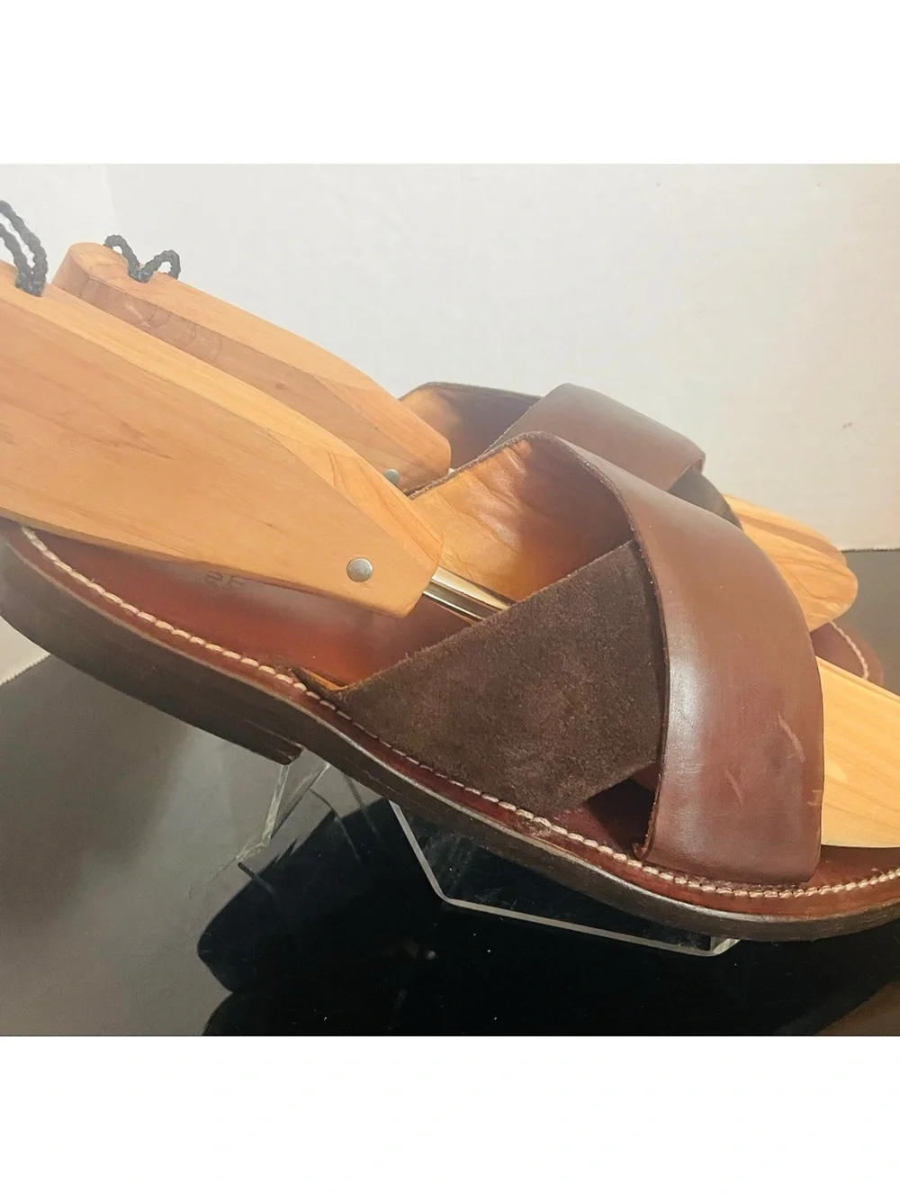 SUTOR MANTELLASSI BROWN SHOES – SIZE: 8 US / 7 UK Crisscross Retail $639